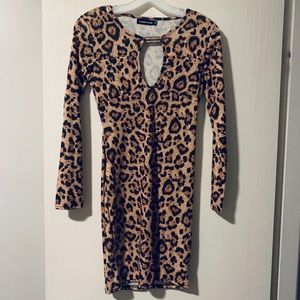 Leopard bodycon dress